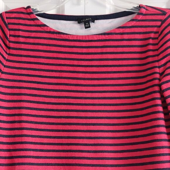 Talbots Red & Blue Stripe Long Sleeve Sweater Top Women's Size XS - Picture 2 of 9